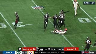Falcons pick off Jacoby Brissett & win