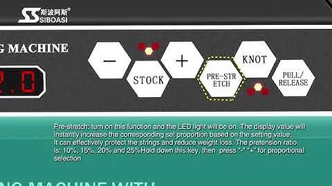 S616 siboasi tennis badminton stringing machine