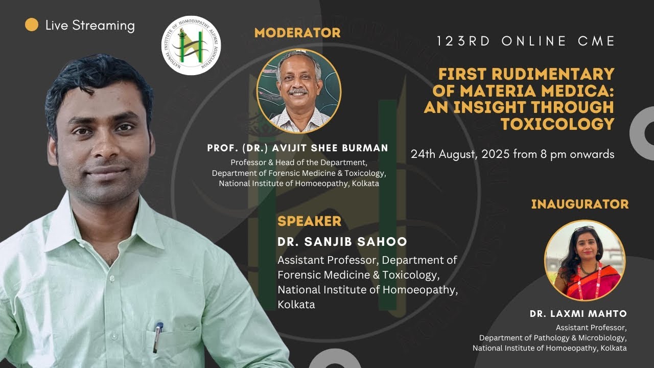 Ep. 123 | Online CME Sessions | Frist Rudimentary of Materia Medica: An Insight through Toxicology