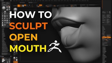 How To Sculpt A Stylized Mouth (open)