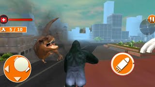 Monster Dino VS King Kong City Rampage Simulator Android Gameplay screenshot 1