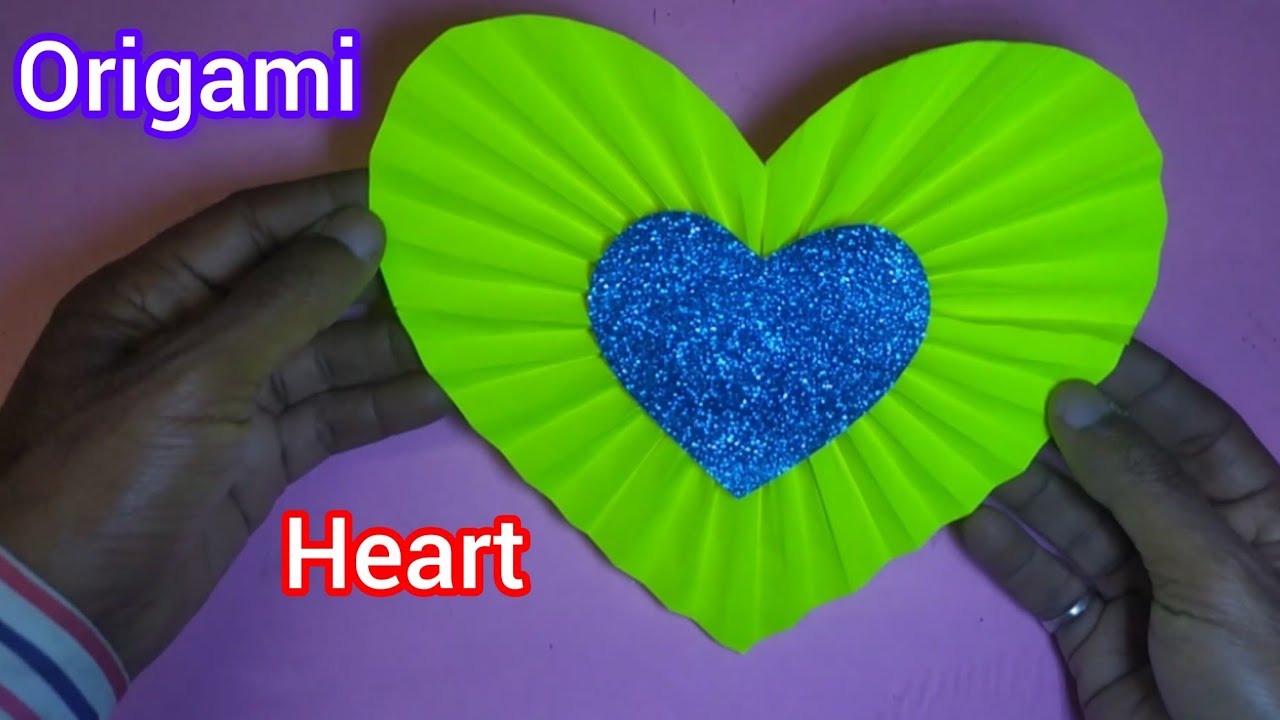 How to make Origami paper heart for school Competition | Diy paper heart | Wall hanging Decor 