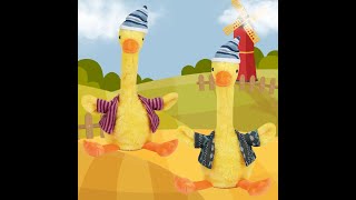 Songs Dancing Fashion Duck Speaker Talking USB Charging Voice Repeat Plushie Soft toys for Baby screenshot 1