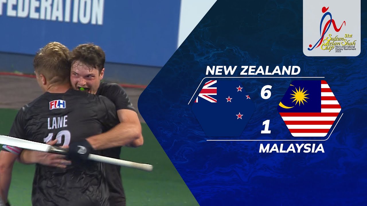 New Zealand 6 - 1 Malaysia | Sorotan Piala Sultan Azlan Shah 2025
