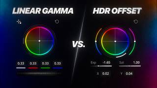 Linear Gamma vs HDR Offset in DaVinci Resolve: When to Use Each