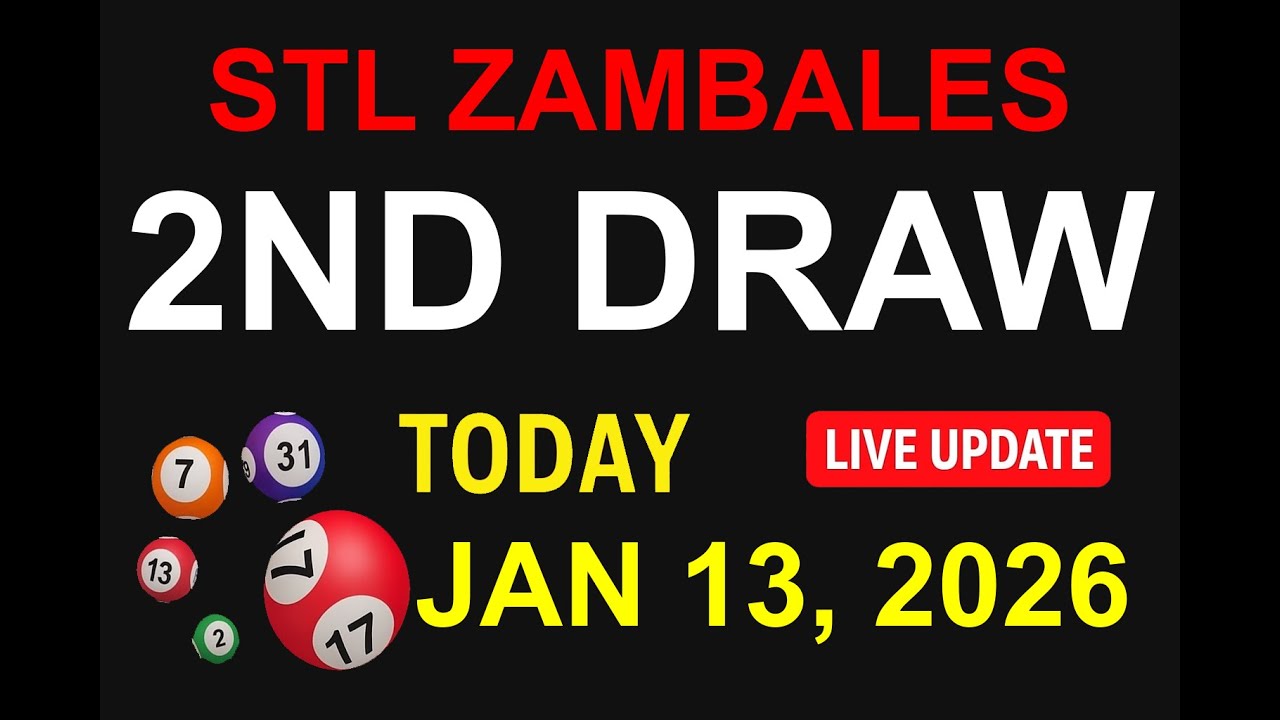 STL ZAMBALES 2ND DRAW - JAN 13, 2026 Results (LIVE UPDATE)