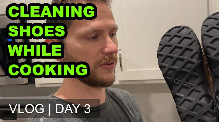 Cleaning shoes while cooking | Listing Vlog Day 3