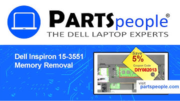 Dell Inspiron 15-3551 (P47F002) Memory How-To Video Tutorial
