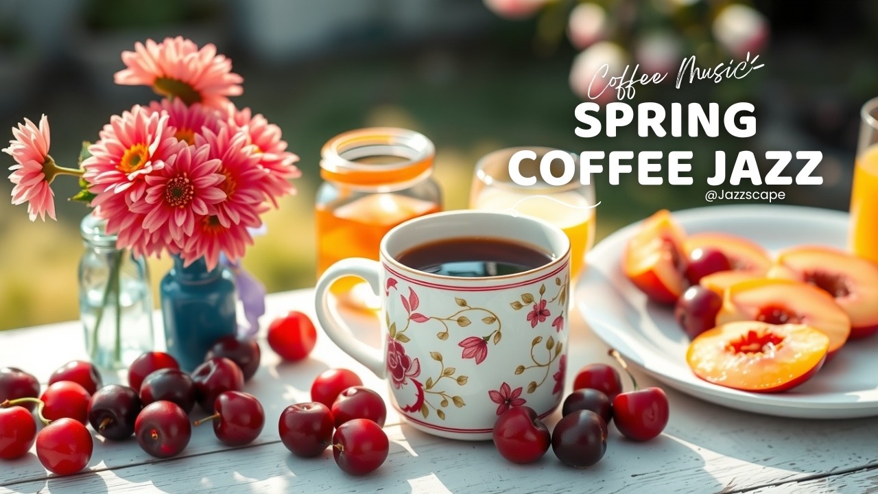 🌷 March Morning Coffee Jazz ☕ Peaceful Coffee Shop Ambience for Deep Focus & Relaxation