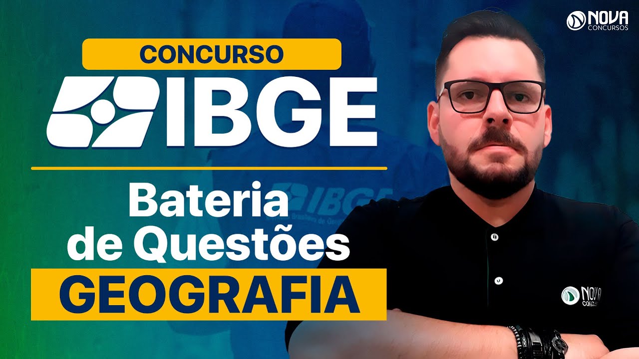 CONCURSO IBGE 2025: GABARITANDO QUESTÕES DE GEOGRAFIA🌍