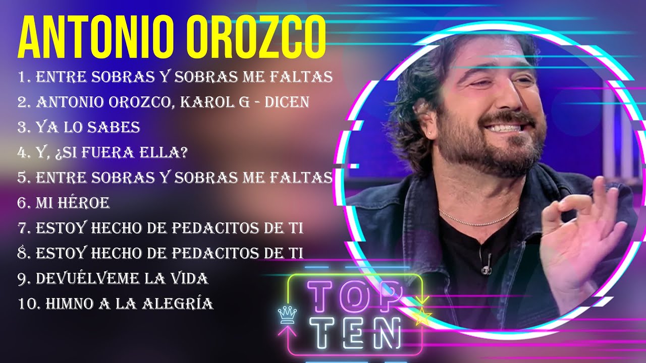 ANTONIO OROZCO - Lyrics, Playlists & Videos