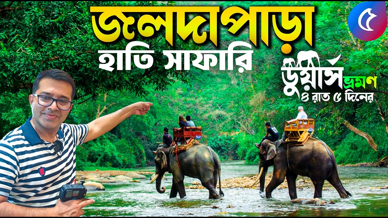 Dooars Tour | EP 5 | জলদাপাড়া হলং বাংলোতে হাতি সাফারি | Jaldapara Elephant Safari Full Information