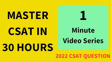 A man started from home at 14.30 hours and drove to village | UPSC | CSAT 2022 | CSAT MANTRA