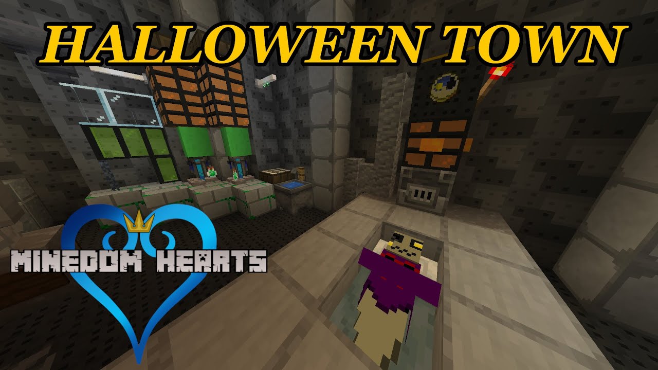 Minecraft Kingdom Hearts HALLOWEEN TOWN Build Complete Showcase ...