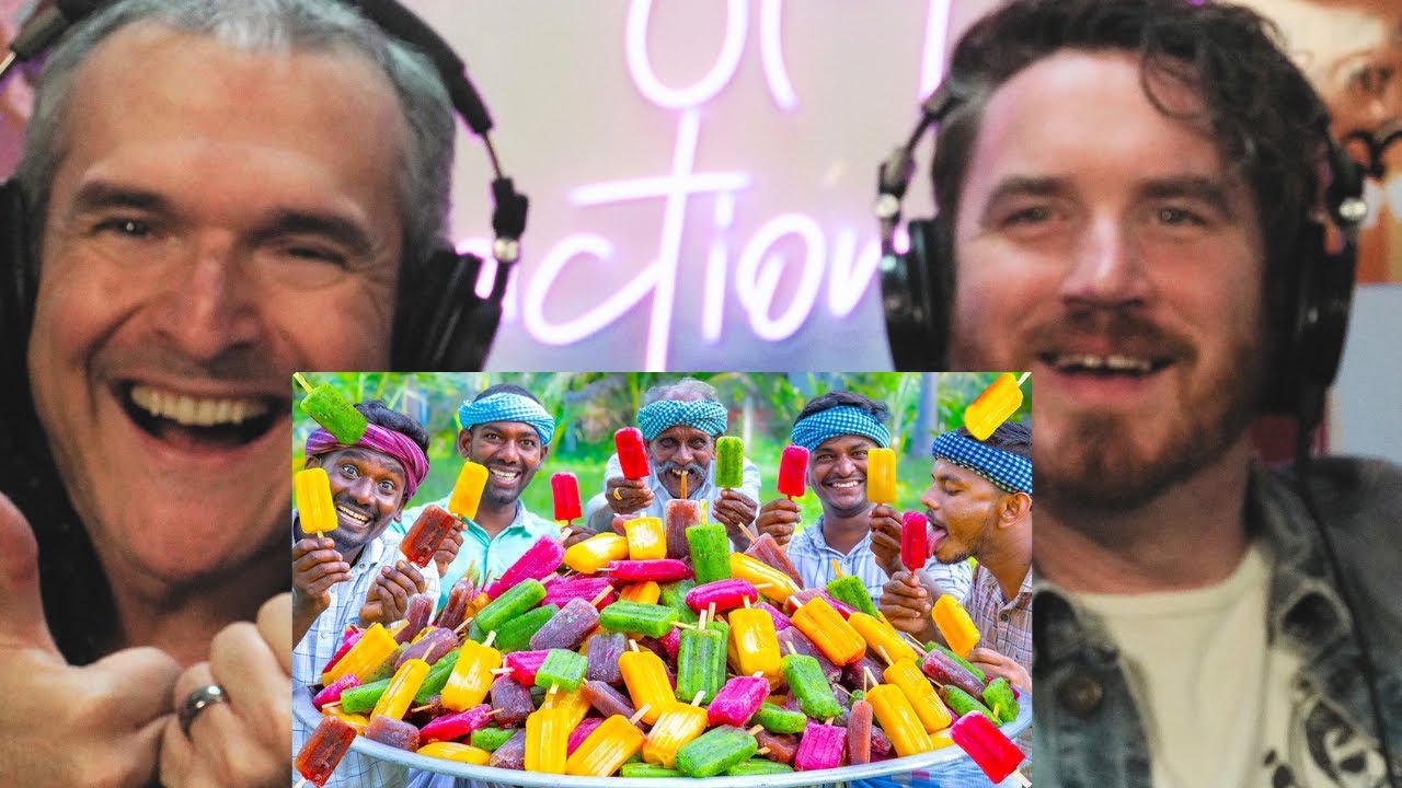 KUCHI ICE | FRUIT POPSICLES | Village cooking channel REACTION!!