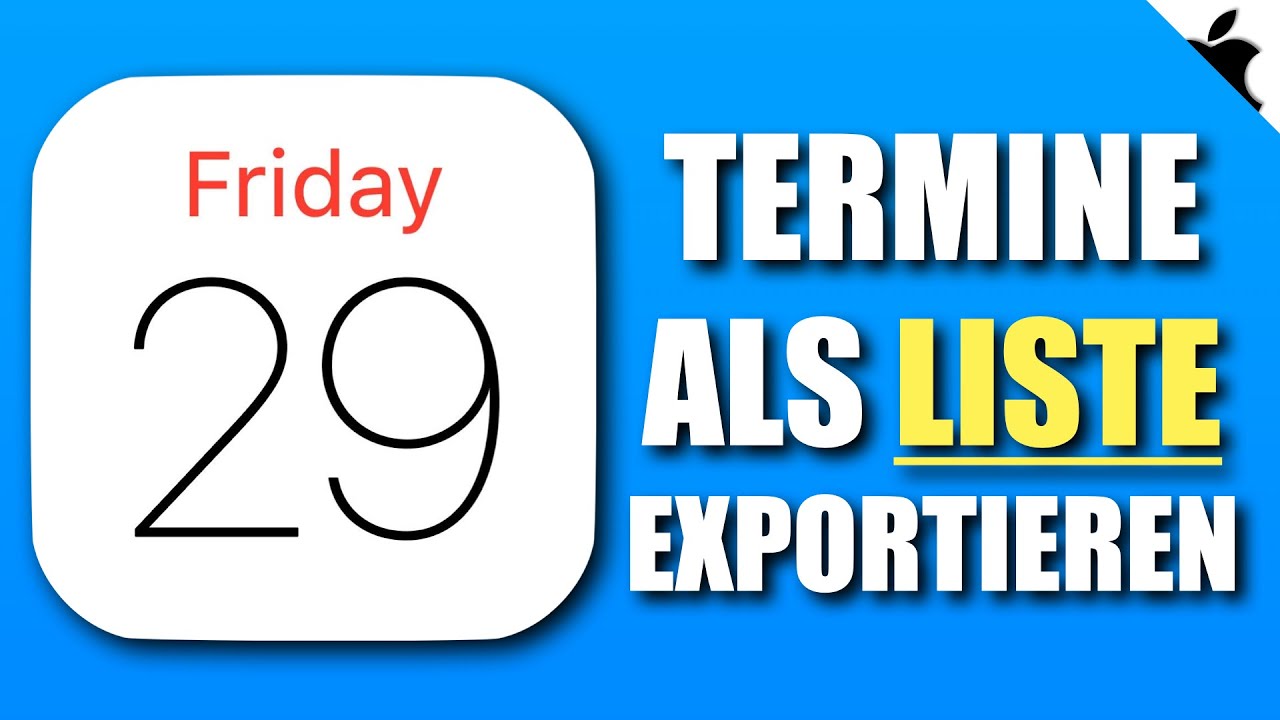 Kalender-Termine mit Apple Kurzbefehlen exportieren und auswerten