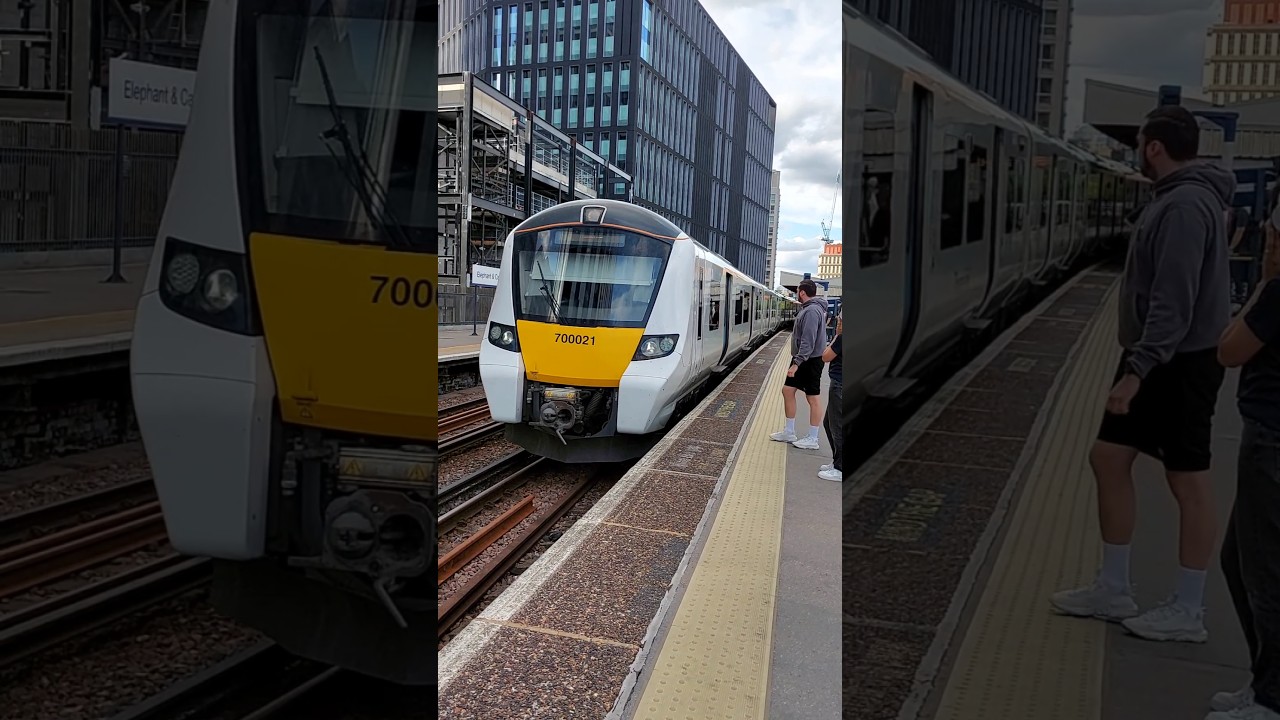 Thameslink Class 700 arrives at Elephant & Castle (20th July 2025)