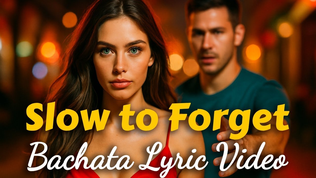 Slow to Forget - English Bachata | Official Lyric Video | Latin Social Dance Music 2025