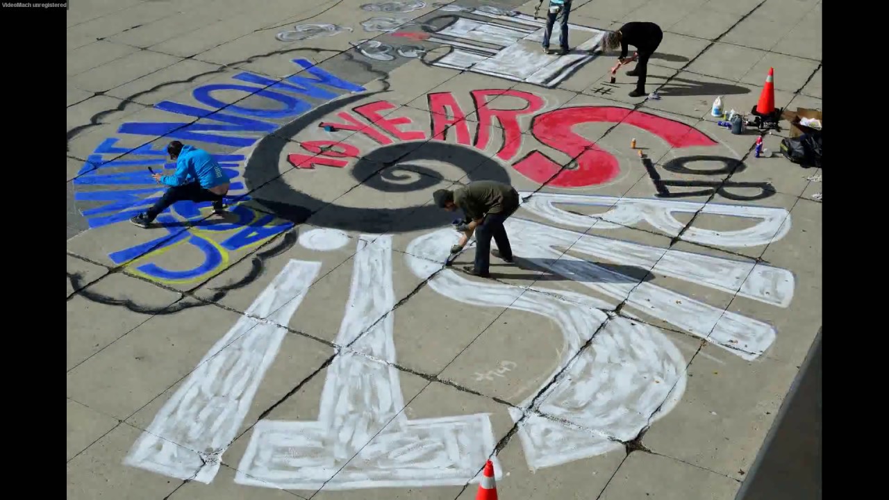 Timelapse of RISE Mural Creation at Kitchener City Hall (Nov 2018)