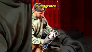 Entgraten und Zunder entfernen ist Pflicht!
