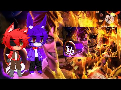 Fnaf React to Rap do William Afton - Coral da Agonia (Five Nights at Freddy's) @blxckoficial