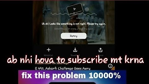 Sonyliv network problem UH oh looks something is not right please try again 100000000% working trick