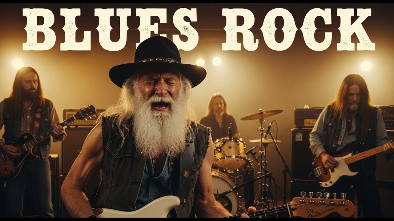 Classic Blues Rock Guitar 🔥 Hendrix, Clapton, SRV Style | Gritty Voice & Soulful Riffs