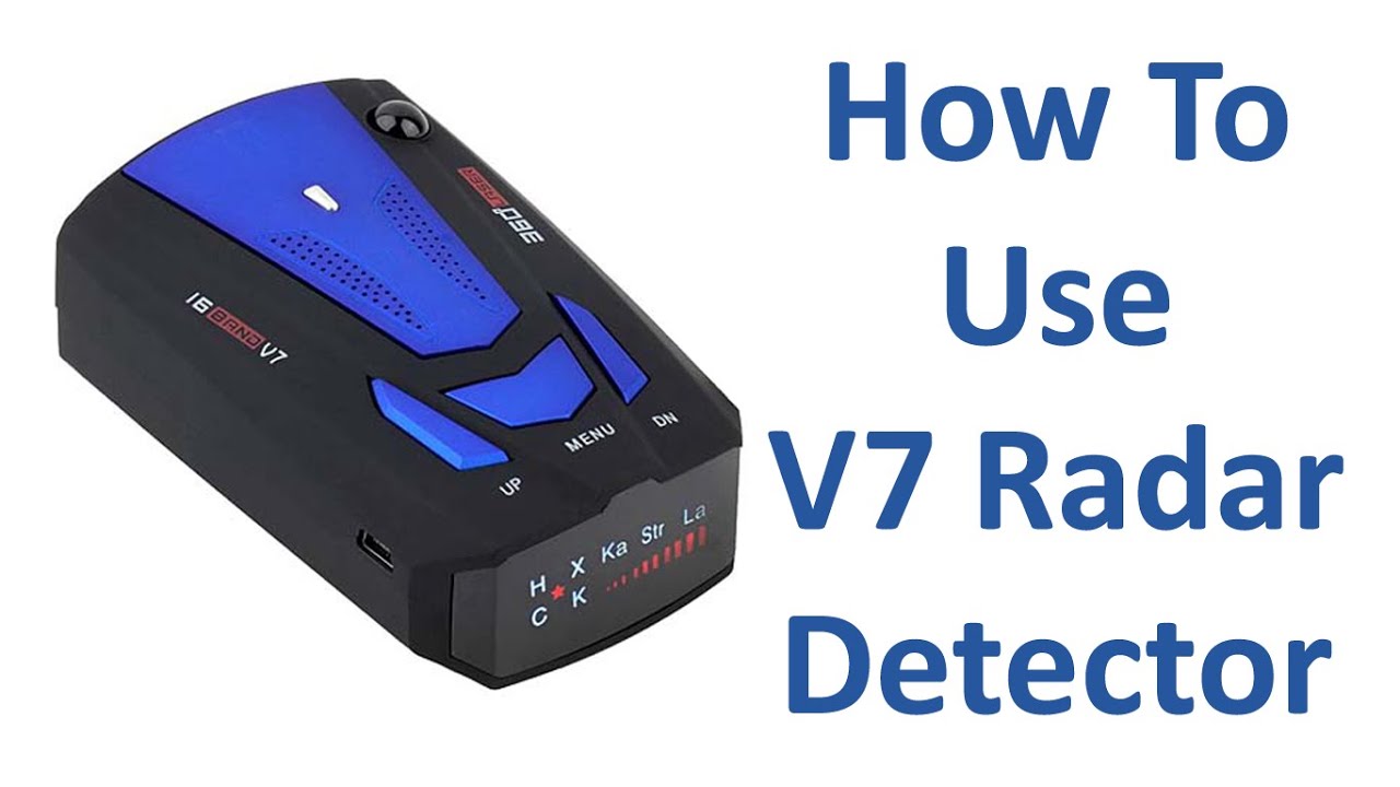 How To Use V7 Radar Detector - YouTube