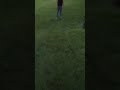 A girl tries to do a cartwheel but she sucks