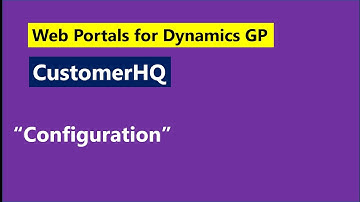 GP Elementz   CustomerHQ   Configuration (Customer Portal for Dynamics GP)