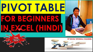 pivot table for beginners in excel in Hindi || Microsoft excel 2007,2010,2016