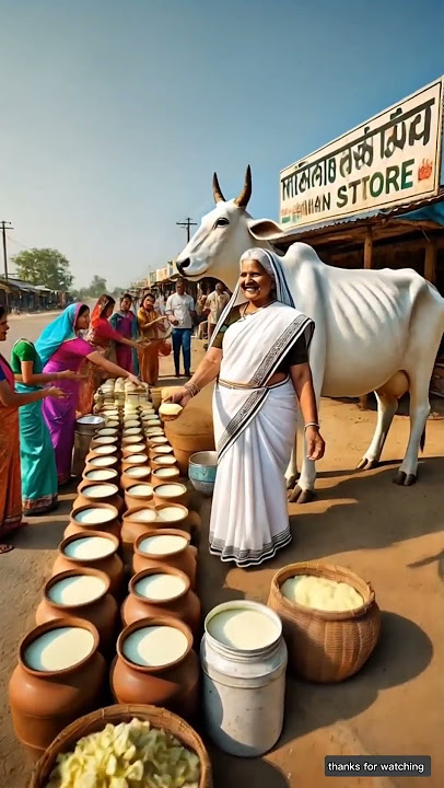 Grandma becomes millionaire by selling balkova🧈🐄#balvova#cow#grandma#story#millionaire