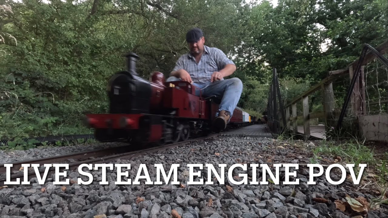 Footage of a miniature Live Steam Engine | LMS class 2F dock tank 