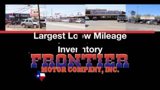 LOW MILES @ Frontier Motors in Abilene Tx.