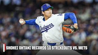 10 Strikeouts Shohei Ohtani Shows Out On The Mound In Dodgers Win Over The Mets Espn Mlb