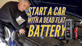 START a Car with a DEAD Flat BATTERY - Topdon JS2000