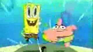 Spongebob and Patrick run infintly as I play matching music. Resimi