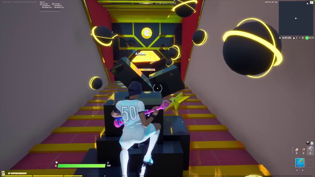 Attempting the most insane deathrun in Fortnite (By teamsteel)