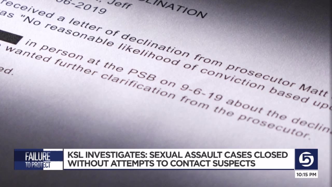 KSL Investigators uncover sexual assault cases closed without attempts