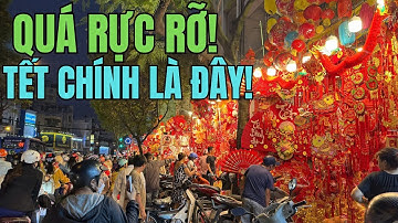 ĐỎ RỰC PHỐ NGƯỜI HOA CHỢ LỚN||GIÁ CẢ ĐỒ LÀM ĐẸP TẾT ẤT TỴ 2025||CHỢ TRANG TRÍ TẾT HẢI THƯỢNG LÃN ÔNG