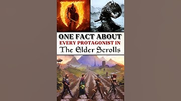 One Fact about every Protagonist in THE ELDER SCROLLS #oblivion #oblivionremastered #shorts