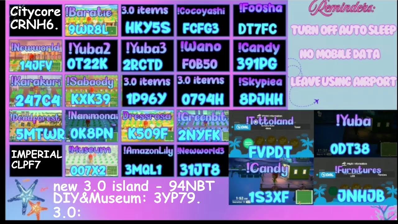 Treasure islands FREE for all  || Animal crossing New Horizons