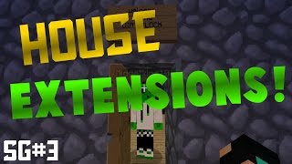 Minecraft: SKYGRID - #3 - HOUSE EXTENSION!