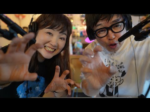 【ASMR】Tickle Tickle Collaboration with my sister Mariko channel 妹のまりこチャンネルとコラボ