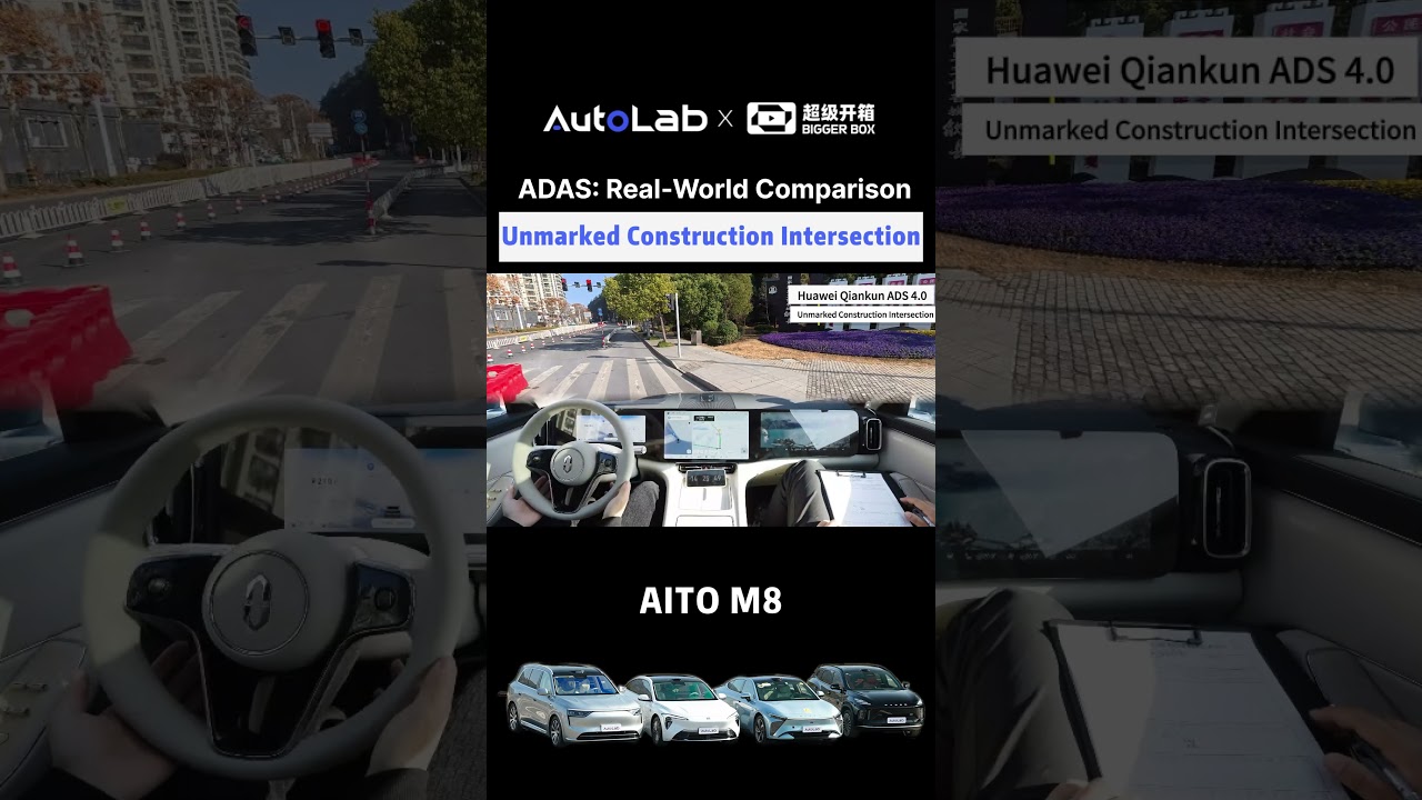 4 Cars vs Unmarked Construction Intersection 