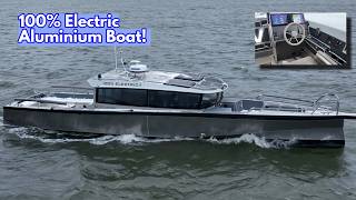 Download Lagu Hull #1: FIRST LOOK at the New 100% Electric $585K Aluminium Boat! MP3