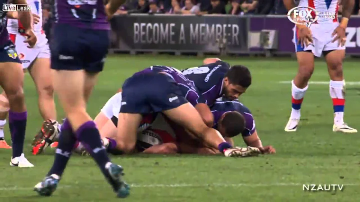 LiveLeak.com - Rugby Legue Player Alex McKinnon Re...