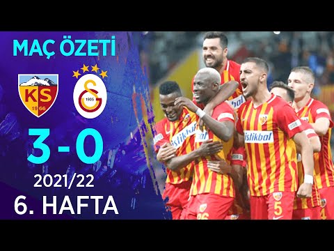 Yukatel Kayserispor 3-0 Galatasaray MAÇ ÖZETİ | 6. Hafta - 2021/22