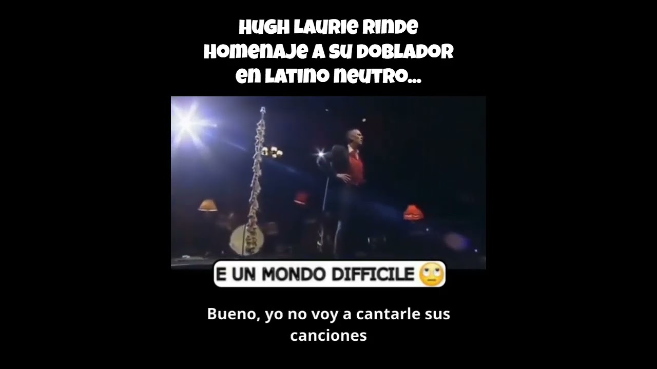 Hugh Laurie agradece a su doblador latino en Dr House 