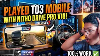 How to play Trucker of Europe 3 using steering wheel on mobile 📲😱🤯 screenshot 4